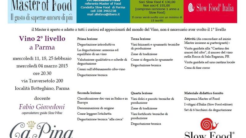 Master of Food Vino 2° livello