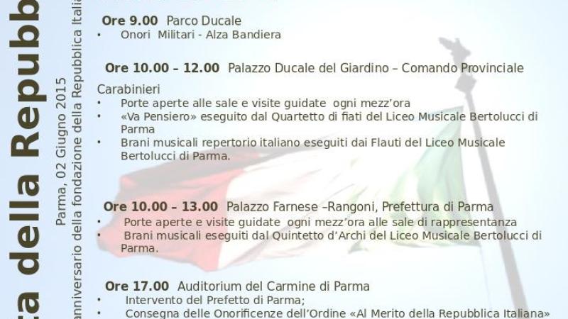 La Festa della Repubblica a Parma