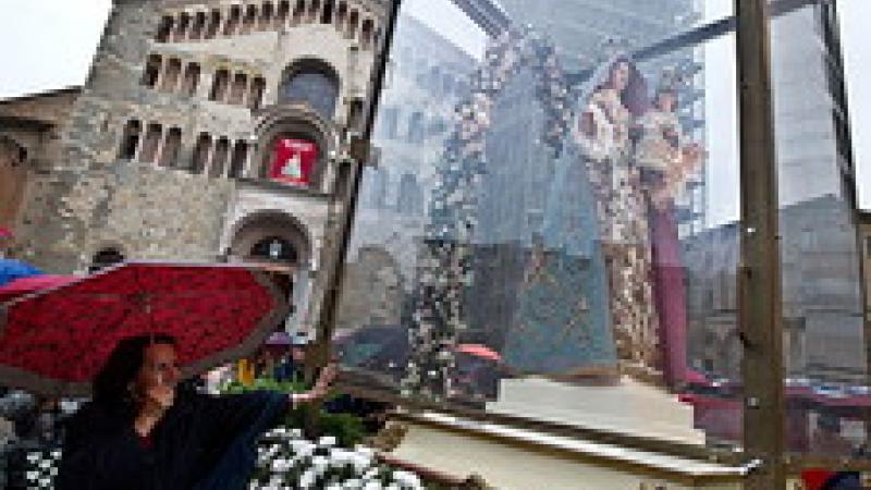 Arriva la statua della Madonna di Fontanellato