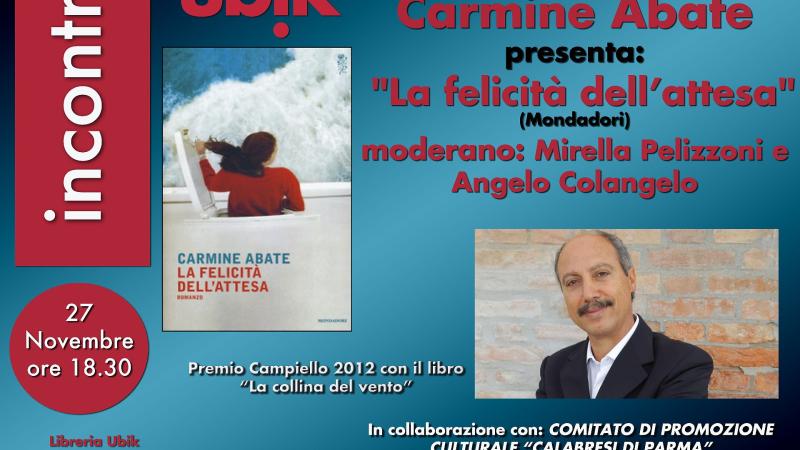 Carmine Abate presenta il nuovo romanzo: "La felicità dell'attesa"
