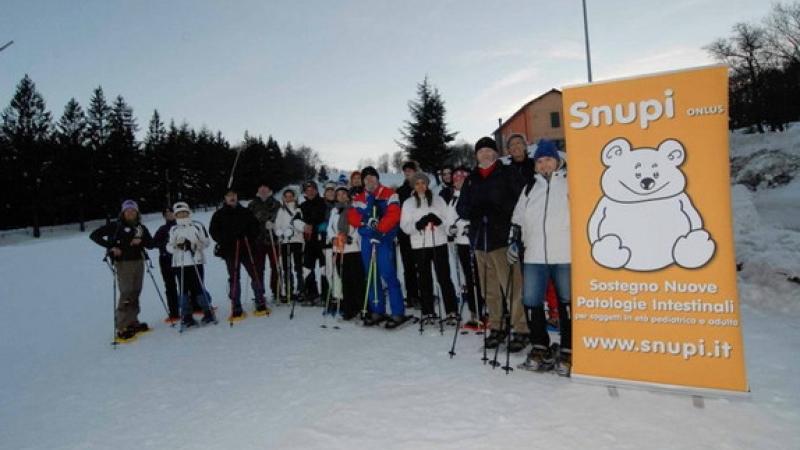 Una ciaspolata per l'associazione Snupi