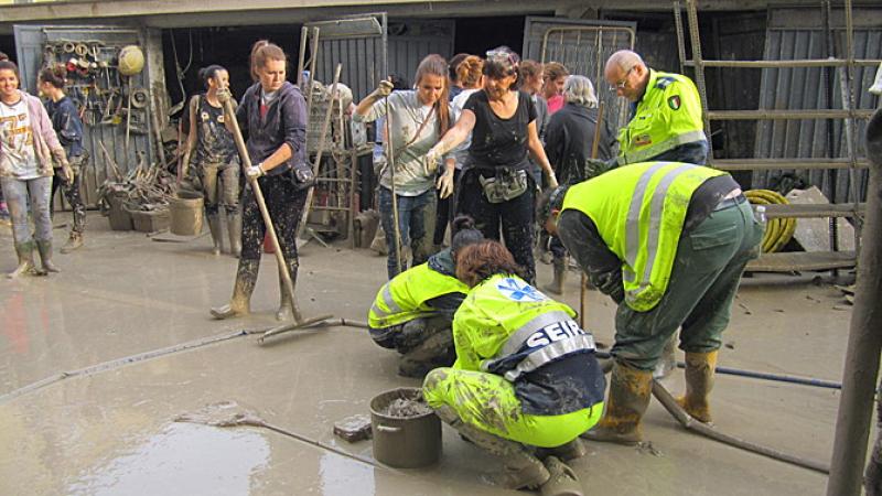 Festa per gli "angeli" dell'alluvione