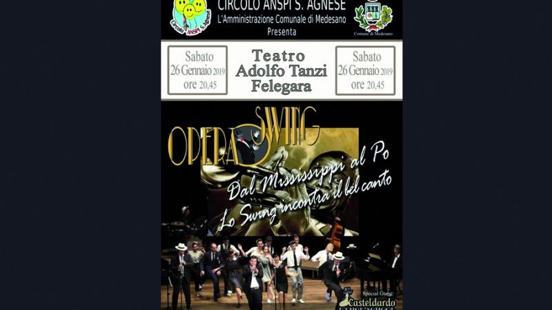 Opera Swing, "dal Mississippi al Po": spettacolo a Felegara