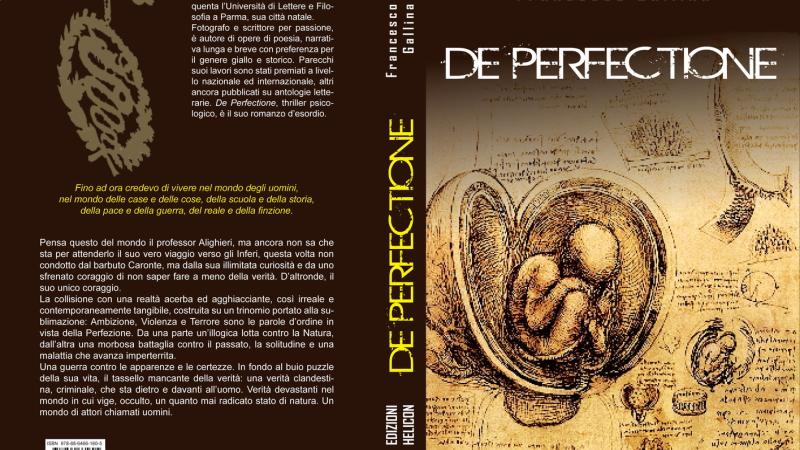 PRESENTAZIONE DEL ROMANZO "DE PERFECTIONE" DI FRANCESCO GALLINA. Met&agrave; del ricavato delle vendite andr&agrave; a favore dell'associazione "Amici dell'Orto Botanico".
