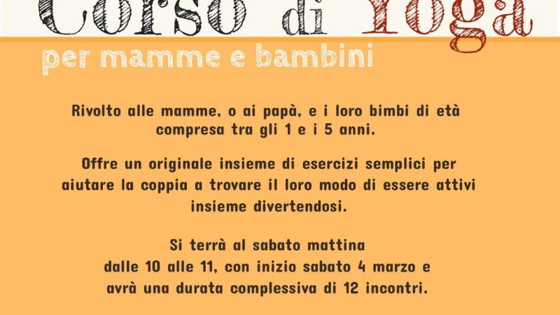 corso di yoga per mamme e bimbi